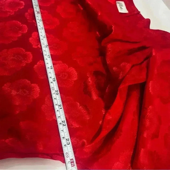 Vintage red 1930’s womens 10 dress floral print stunning shoulder pads rare find - Picture 9 of 10